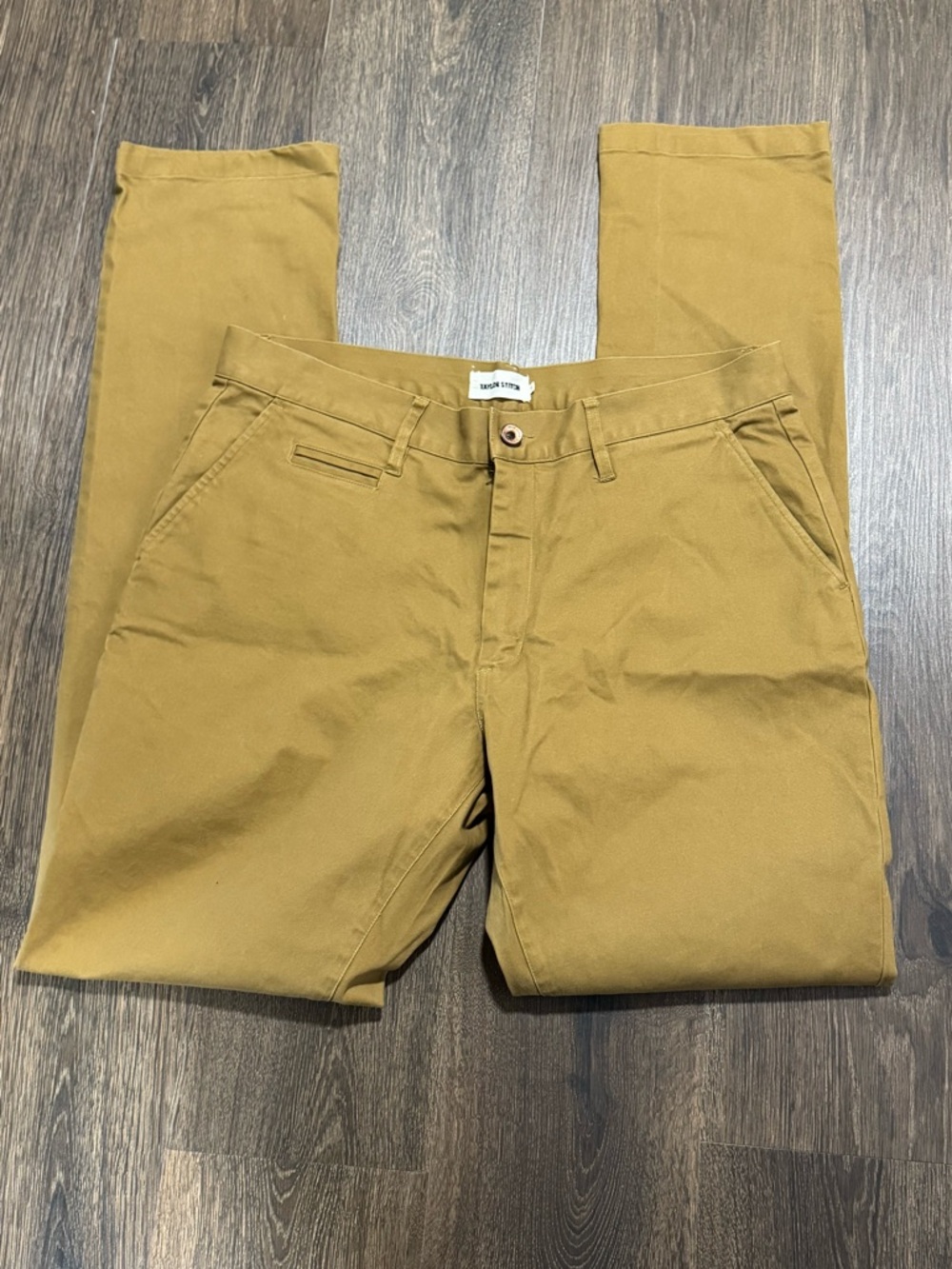 Taylor Stitch Mens Slim Pant Sz 35 Organic Cotton Casual